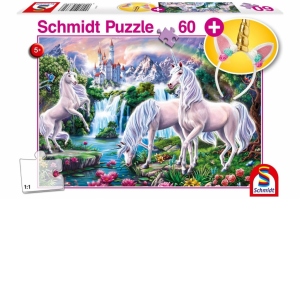 Puzzle 60 piese - Unicorni de vis