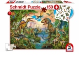 Puzzle 150 piese - Dinosauri