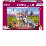 Puzzle 100 piese Bayala - Tara elfilor si a dragonilor