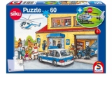 Puzzle 60 piese - Elicopter de politie
