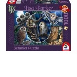 Puzzle 1000 piese Lisa Parker - Bufnitele misterioase