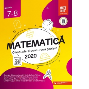 Coperta Carte Matematica. Olimpiade si concursuri scolare 2020. Clasele 7-8