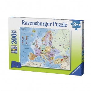 Puzzle Harta Europei, 200 Piese