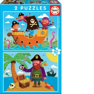 Puzzle 2 in 1 Pirates