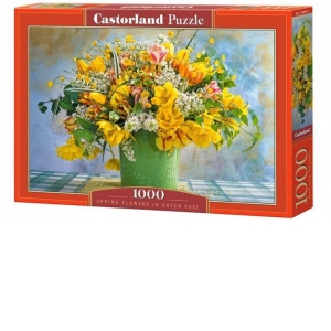 Puzzle 1000 piese Spring Flowers in Green Vase