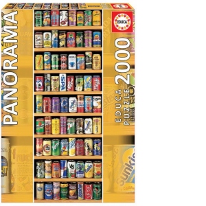 Puzzle Panoramic 2000 piese Soft Cans