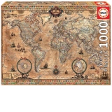 Puzzle 1000 piese Antique World Map