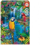 Puzzle 500 piese Bird Tropical Land