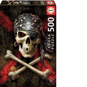 Puzzle 500 piese Pirate Skull
