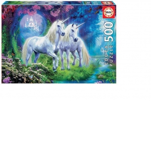 Puzzle 500 piese Unicorns in the Forest