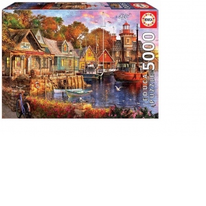 Puzzle 5000 piese The Harbour Evening