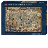 Puzzle 2000 piese Pirate World