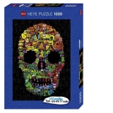 Puzzle 1000 piese Doodle Skull
