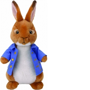 Mascota de plus Iepurasul Peter Rabbit, 15 cm
