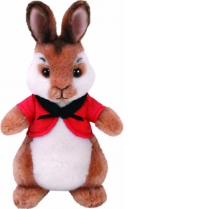 Mascota de plus Peter Rabbit - Iepurasul Flopsy, 15 cm