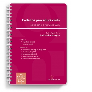 Codul de procedura civila (actualizat la 1 februarie 2021)