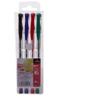 Set pixuri cu gel, 4 culori (negru, rosu, verde, albastru)