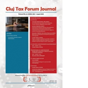 Cluj Tax Forum Journal 4/2020