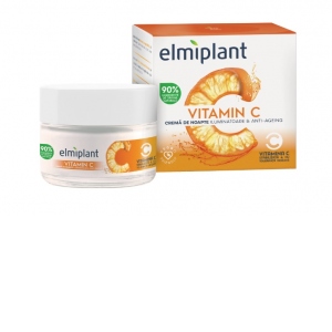 Crema de noapte Elmiplant Vitamin C, iluminatoare si anti-ageing, 50 ml
