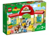 LEGO DUPLO - Grajd pentru cai si ingrijirea poneilor 10951, 65 piese