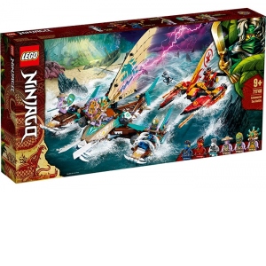 LEGO Ninjago - Lupta pe mare cu catamaranul 71748, 780 piese