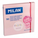 Bloc notes adeziv 76X76 roz pal Milan
