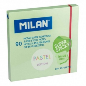 Bloc notes adeziv 76X76 verde pal Milan