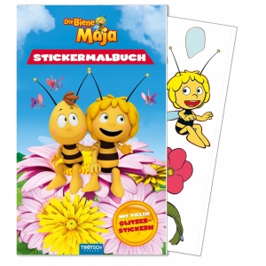 Die Biene Maja Stickermalbuch. Carte de colorat cu abtibilduri Albinuta Maya