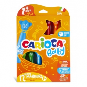 Carioca 12 culori Teddy Markers Baby