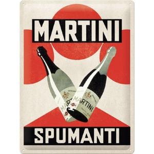 Placa metalica 30x40 Martini - Spumanti
