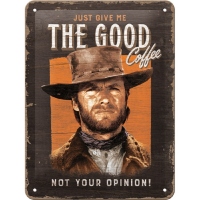 Placa metalica 15x20 The Good Coffee