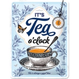 Placa metalica 15x20 It's Tea O'Clock