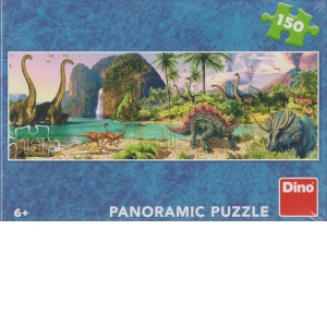Puzzle dinozauri langa lac 150 piese