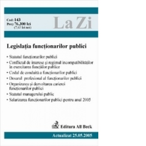 Legislatia functionarilor publici (actualizat la 25.05.2005)