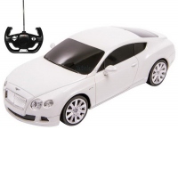 Masina cu Telecomanda Bentley Continental GT Alb cu scara 1 la 24