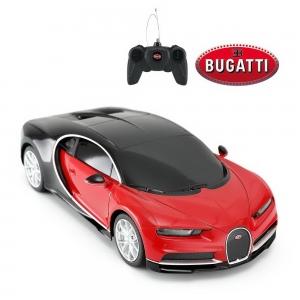Masina cu telecomanda Bugatti Chiron Rosu cu scara 1 la 24