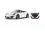 Masina cu telecomanda Porsche Carrera S Alb cu scara 1 la 12