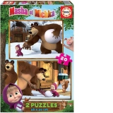 Puzzle 2 in 1 Masha and the Bear