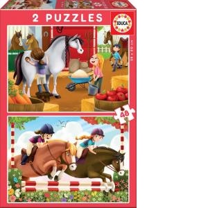 Puzzle 2 in 1 Horses