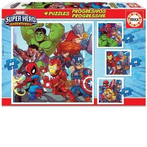 Puzzle 4 in 1 Marvel Super Heroes