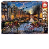 Puzzle 2000 piese Amsterdam
