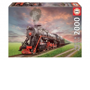 Puzzle 2000 piese Steam Locomotive
