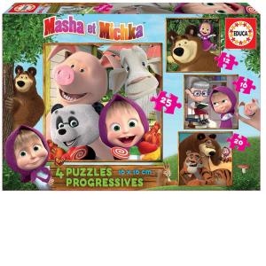 Puzzle 4 in 1 Masha and the Bear