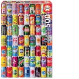Puzzle 500 piese Soft Cans
