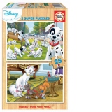Puzzle 2 in 1 Disney Animals