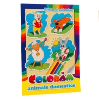 Privim si coloram. Coloram animale domestice