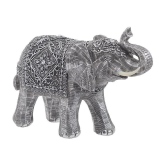 Decoratiune rasina Grey Elephant, 28x11x21
