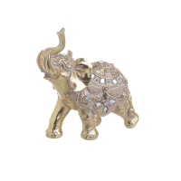 Elefant decorativ Golden Tusker, Rasina, 13x7x14