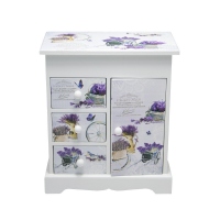 Caseta Bijuterii Lavender Wardrobe, Lemn, Charisma, 10.5x7x18