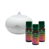 Set aromaterapie Office Confort, Aroma Difuzor + 3 uleiuri aromaterapie